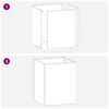 vidaXL Градинска саксия Черно 32 x 32 x 40 см