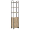 vidaXL Шкаф за книги Сонома дъб 40 x 24 x 161 см Инженерно дърво