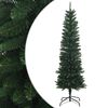 vidaXL Artificial Slim Christmas Tree 150 см PE и PVC Зелено