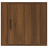vidaXL Нощни шкафчета за стенен монтаж, 2 бр, кафяв дъб, 50x30x47 см