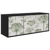 vidaXL Стенен телевизионен шкаф GOTHA 102 x 33 x 40 см Черен дъб
