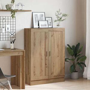 vidaXL Библиотека, дъб артизан, 82,5x30,5x115 см, инженерно дърво