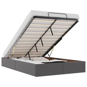 vidaXL Османска рамка за легло без матрак, 120x190 см, изкуствена кожа