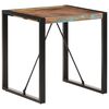 vidaXL Трапезна маса, 70x70x75 cм, регенерирано дърво масив