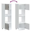 vidaXL Шкафове за фурна 2 бр Kalmar, сив сонома, инженерна дървесина