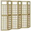 vidaXL Параван за уединение 6 pcs Кафяво 240 x 180 cm