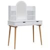 vidaXL Комплект тоалетно шкафче FAUSKE 4 pcs Бяло 100 x 50 x 143 см