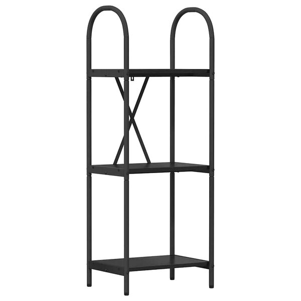 vidaXL Рафт за книги Черния дъб 40 x 30 x 109 см Инженерно дърво