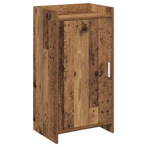 vidaXL Шкаф за обувки Старо дърво 48 x 36 x 92 см Инженерна дървесина
