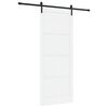 vidaXL Преплъзваща се врата 93 x 232 cm Инженерна дървесина