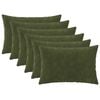vidaXL Калъфка за възглавница 6 pcs HEERLEN Зелено 30 x 50 cm