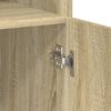 vidaXL Шкаф за съхранение, дъб сонома, 80x42,5x225 см, инженерно дърво
