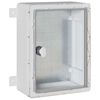 vidaXL Контролен шкаф Сив 32 x 15 x 35 см ABS пластмаса