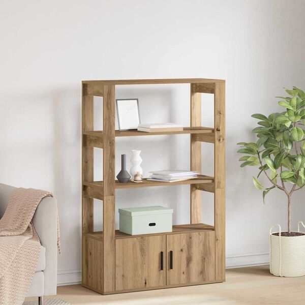 vidaXL Служебен шкаф дъб артизан 30 x 80 x 119.5 см Инженерно дърво