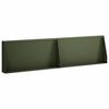 vidaXL Задържащи стени 2 бр. 80 x 12 x 50 см Стомана Маслиненозелено