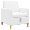 vidaXL Диван с storage Бяло 72 x 78 x 87 см Полиестер