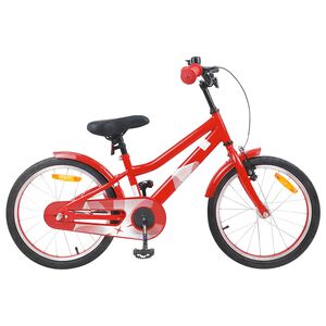 vidaXL Детски Велосипед 18 инча за 5-7 години Червено