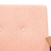 vidaXL фотьойл Розово 59 x 75 x 78 см Къдрав текстил, подобен на вълна
