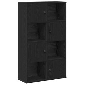 vidaXL Библиотека, Черен дъб, 60x24x101,5 см, инженерно дърво