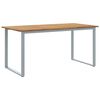 vidaXL Градинска маса Сив 160 x 80 x 75 cm Солидно акациево дърво