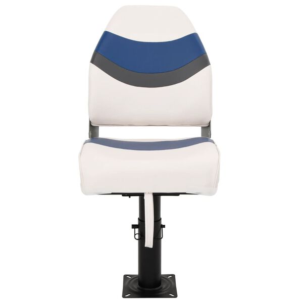 vidaXL Сгъваема седалка за лодка от 2 части, висока облегалка