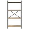vidaXL Рафт за книги Сонома дъб 40 x 30 x 85 см Инженерно дърво