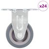 vidaXL 24 бр. Фиксирани колелца 50 мм