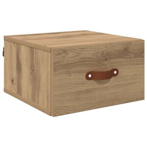 vidaXL Стенен шкаф за нощно шкафче 35 x 35 x 20 см Инженерна дървесина