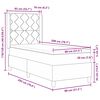 vidaXL Легло с пружинирана основа Тъмен сив 80 x 200 cm Кадифе