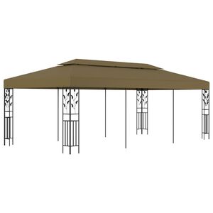 vidaXL Шатра, 6x3 м, таупе, 180 г/м&sup2;