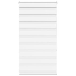vidaXL Зеброва щора бял 70x150 см ширина на плата 65,9 cm полиестер