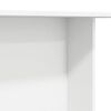 vidaXL Трапезна маса, бяла, 110x60x75 см, инженерно дърво