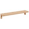 vidaXL Стенно висящо рафтче със съхранение Естествен 62 x 10 x 12,5 см