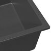 vidaXL Кухненска мивка Сив 54 x 44 x 20 см Гранит