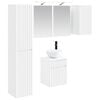 vidaXL Комплект шкафове за баня 5 pcs Бяло 43 x 16 x 62,5 см