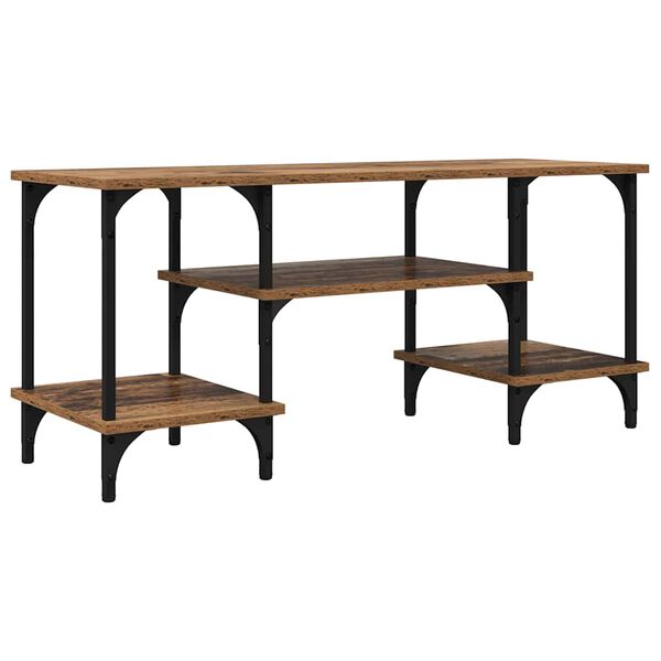 vidaXL ТВ шкаф Старо дърво 102 x 35 x 45,5 см