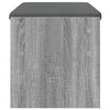 vidaXL Пейка за коридор с възглавница Сив Сонома 83 x 38 x 40 см
