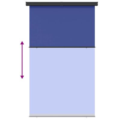 vidaXL Вертикална тента за балкон, 145x250 см, синя