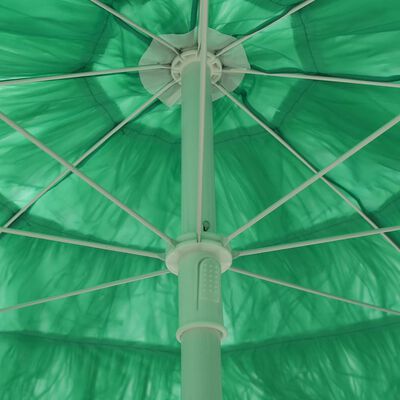 vidaXL Плажен чадър Hawaii зелен 240 см