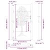vidaXL Градинска порта 100x200 см, кортенова стомана, дизайн с дърво