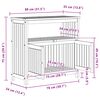 vidaXL Градинска конзолна маса, 80x35x75 см, акация масив