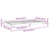vidaXL Рамка за легло Кафяво с восъчно покритие 90 x 190 cm