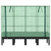 vidaXL Повдигнато легло с оранжерия калъф, ратанов вид, 160x40x140 см
