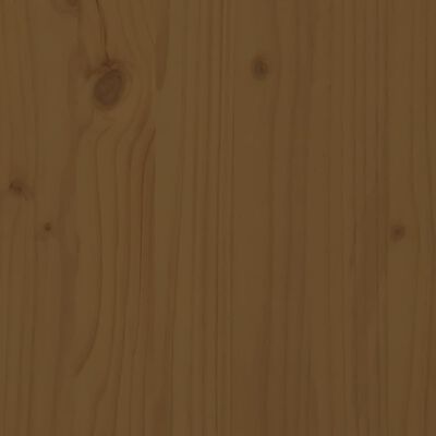 vidaXL Шезлонги, 2 бр, меденокафяви, 199,5x60x74см, борово дърво масив