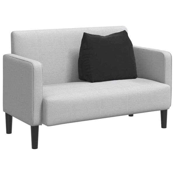 vidaXL Възглавница за гръб Черно 60 x 20 x 50 см Кордюрова тъкан