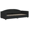 vidaXL Канапе с изтеглящо разтегателно легло черно 90x200 см плат