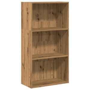 vidaXL Библиотека, дъб артизан, 60x30x114 см, инженерно дърво
