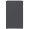 vidaXL Нощно шкафче, антрацит, 34,5x39x62 см, стомана