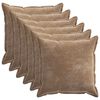 vidaXL Калъфка за възглавница 6 бр. HOUTEN Кафяво 65 х 65 см