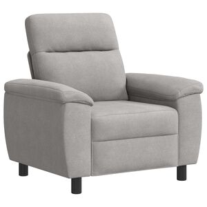 vidaXL Диван Облачно сиво 95 x 90 x 95 см Текстил